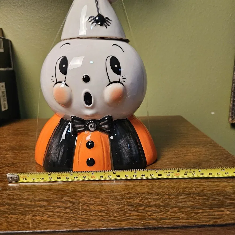 Johanna Parker Halloween GUS Ghost KOOKY SPOOKY Figural Cookie Jar NEW 2026
